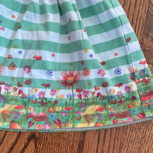 Green striped Matilda Jane Backyard Oasis dress, size 3-6M. Like new condition - Picture 4 of 10